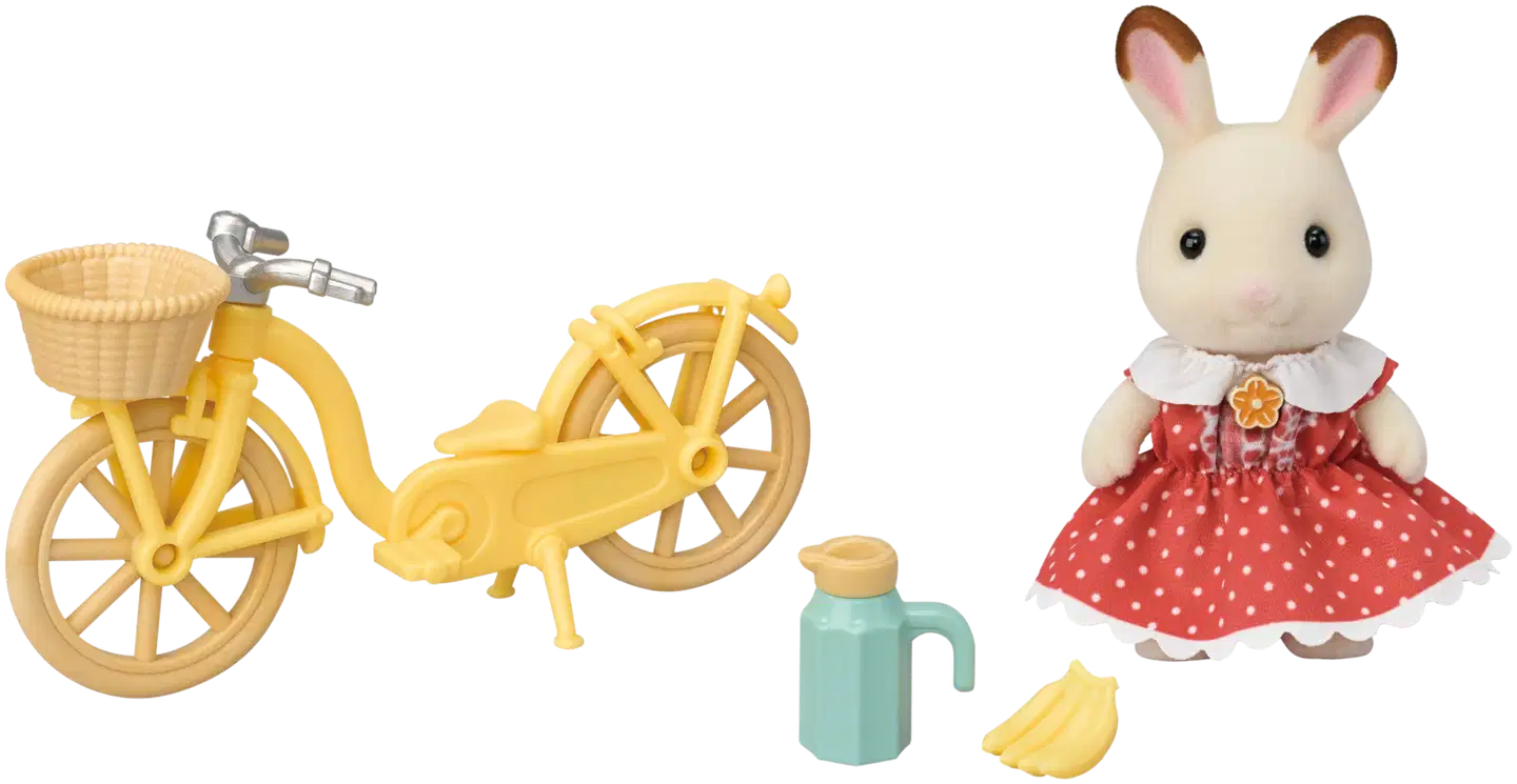 Sylvanian Families Suklaapuputyttö pyöräilemässä - 4