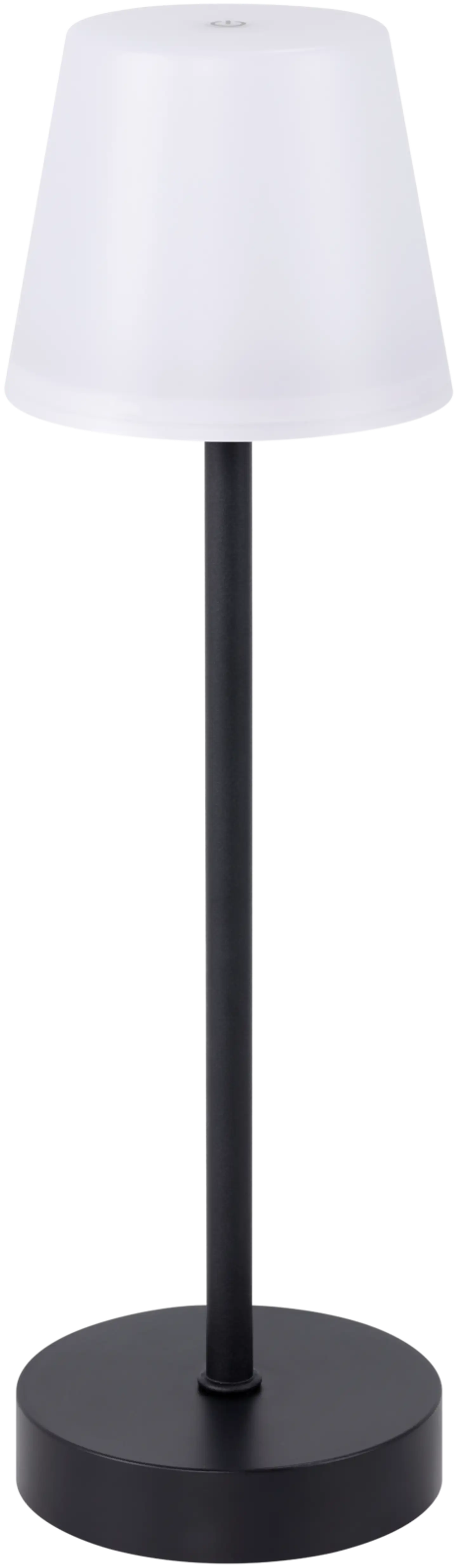 Heat Terde ladattava pöytävalaisin 39 cm  ulos musta  USB lataus 3-portainen himmennys kosketuskytkin - 1