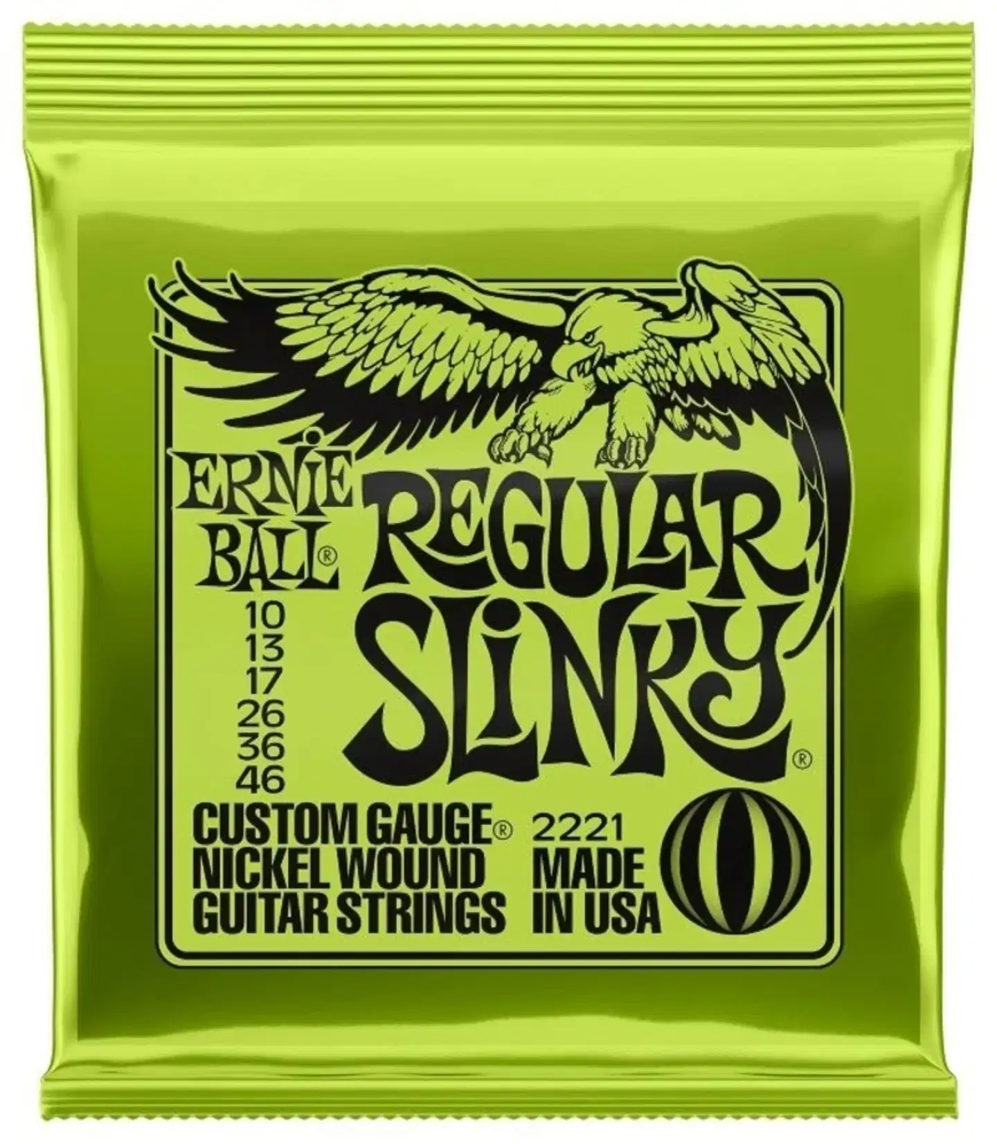 Ernie Ball sähkökitaran kielet nikkelipäällysteellä 10-46 - 1