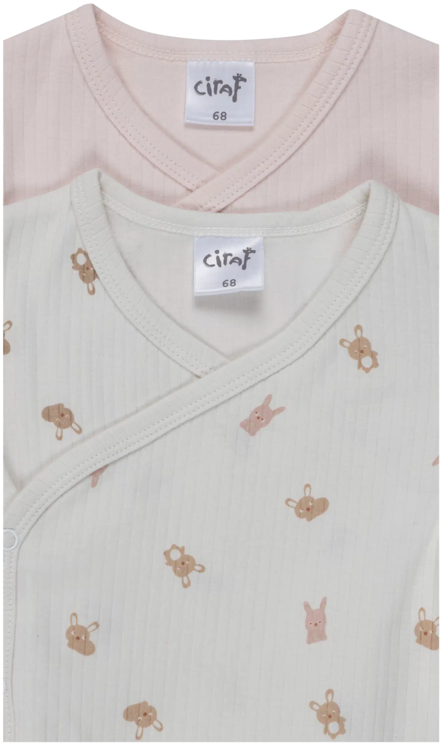 Ciraf vauvojen kietaisubody Pupu 250B263010 2-pack - pink bunny - 3