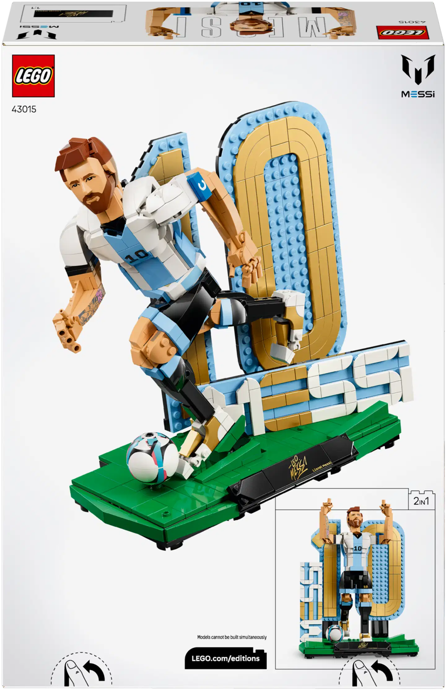 LEGO® Editions Football 43015 Lionel Messi – jalkapallolegenda - 5