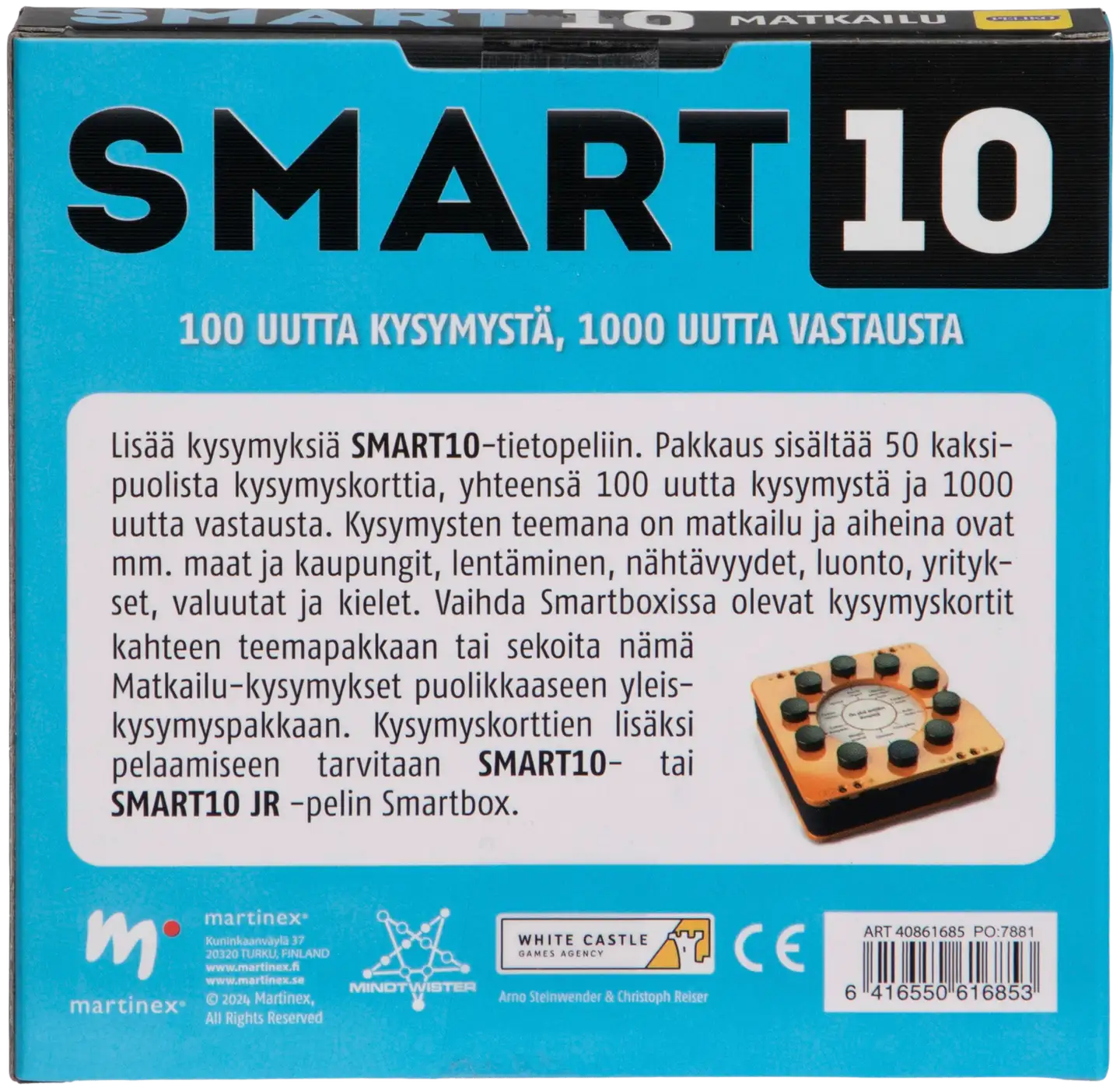 Peliko Smart10 teemakysymykset, erilaisia - 4