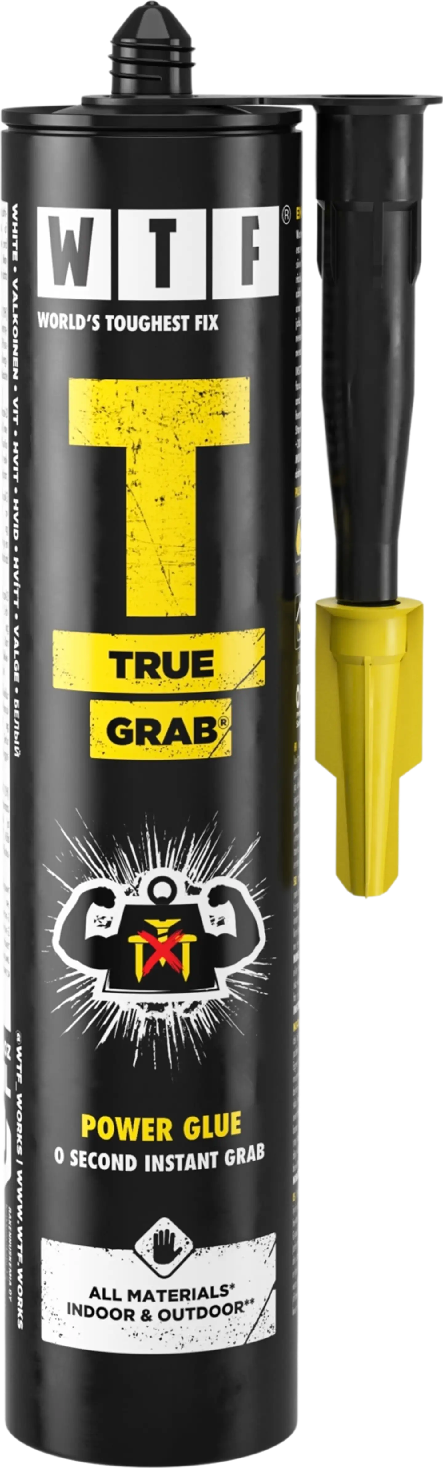 WTF Asennusliima T True Grab 310ml valkoinen