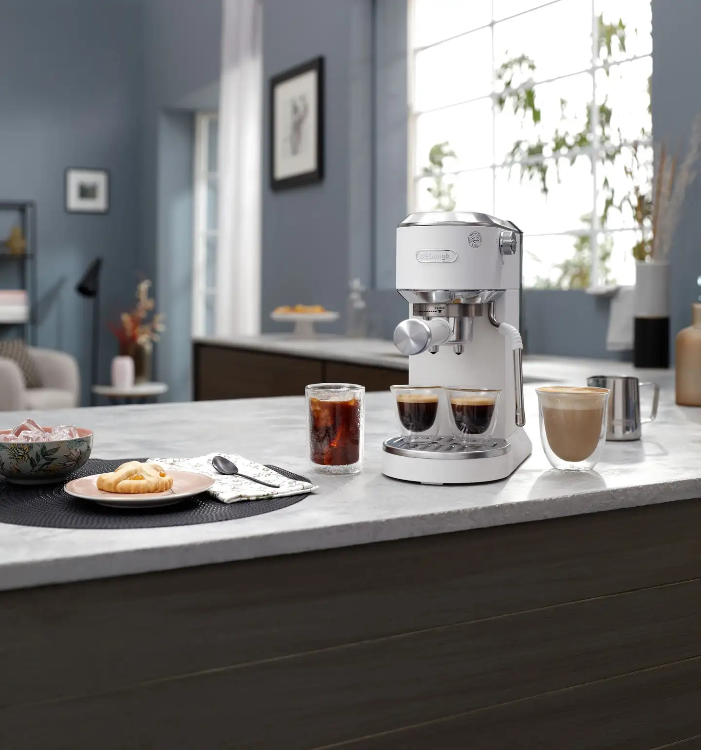 De'Longhi Duo espressokeitin Dedica EC890.WI - 8