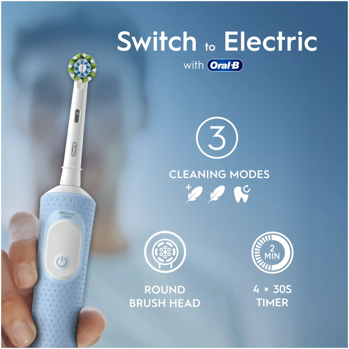 Oral-B Vitality PRO Vapor Blue sähköhammasharja - 3