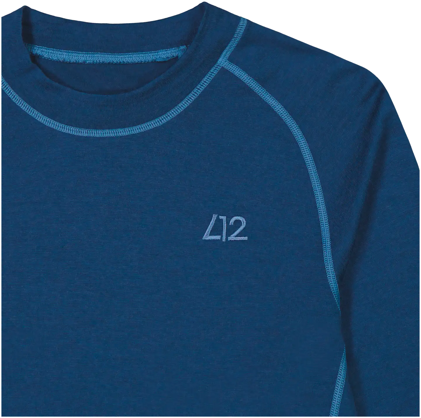 Luode12 miesten pitkähihainen aluspaita merinovillaa 190L332464 - Blue - 2