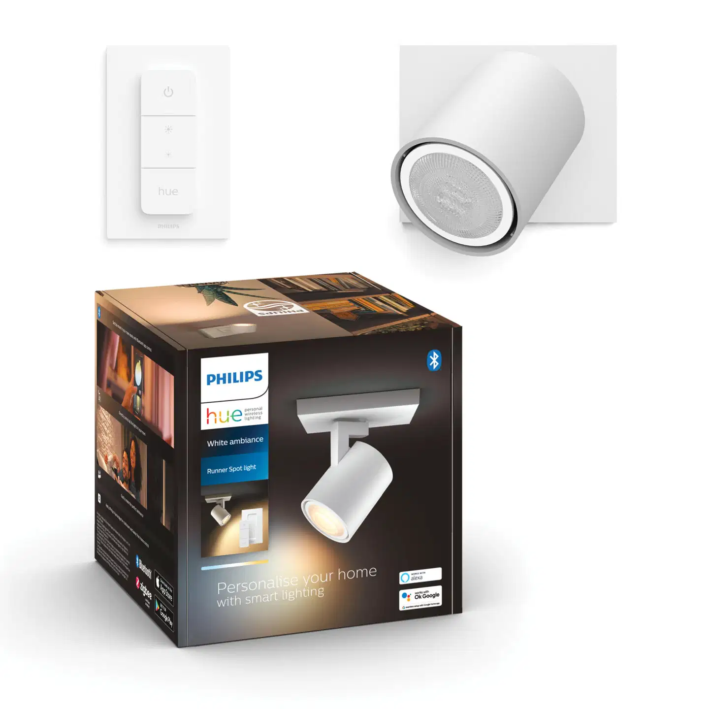Philips Hue Runner -kohdevalaisin 4.2W 2200-6500K 400LM valkoinen - 3