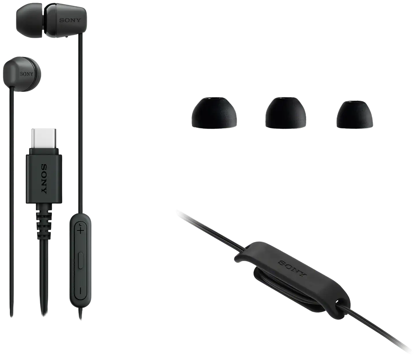 Sony langalliset nappikuulokkeet USB-C liitännällä IER‑EX15CW valkoinen - 9