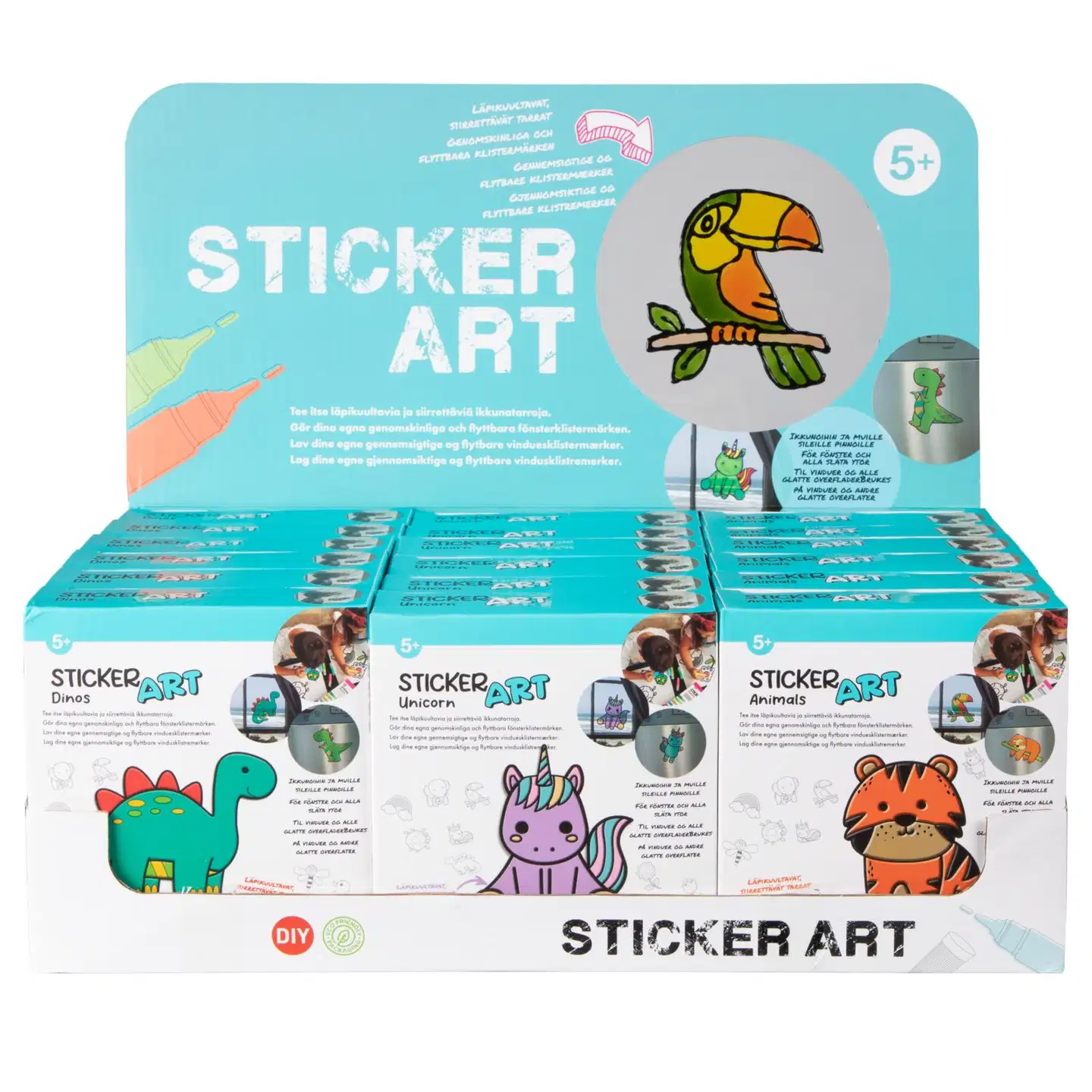 Sticker Art askartelusetti ikkunatarrat - 11