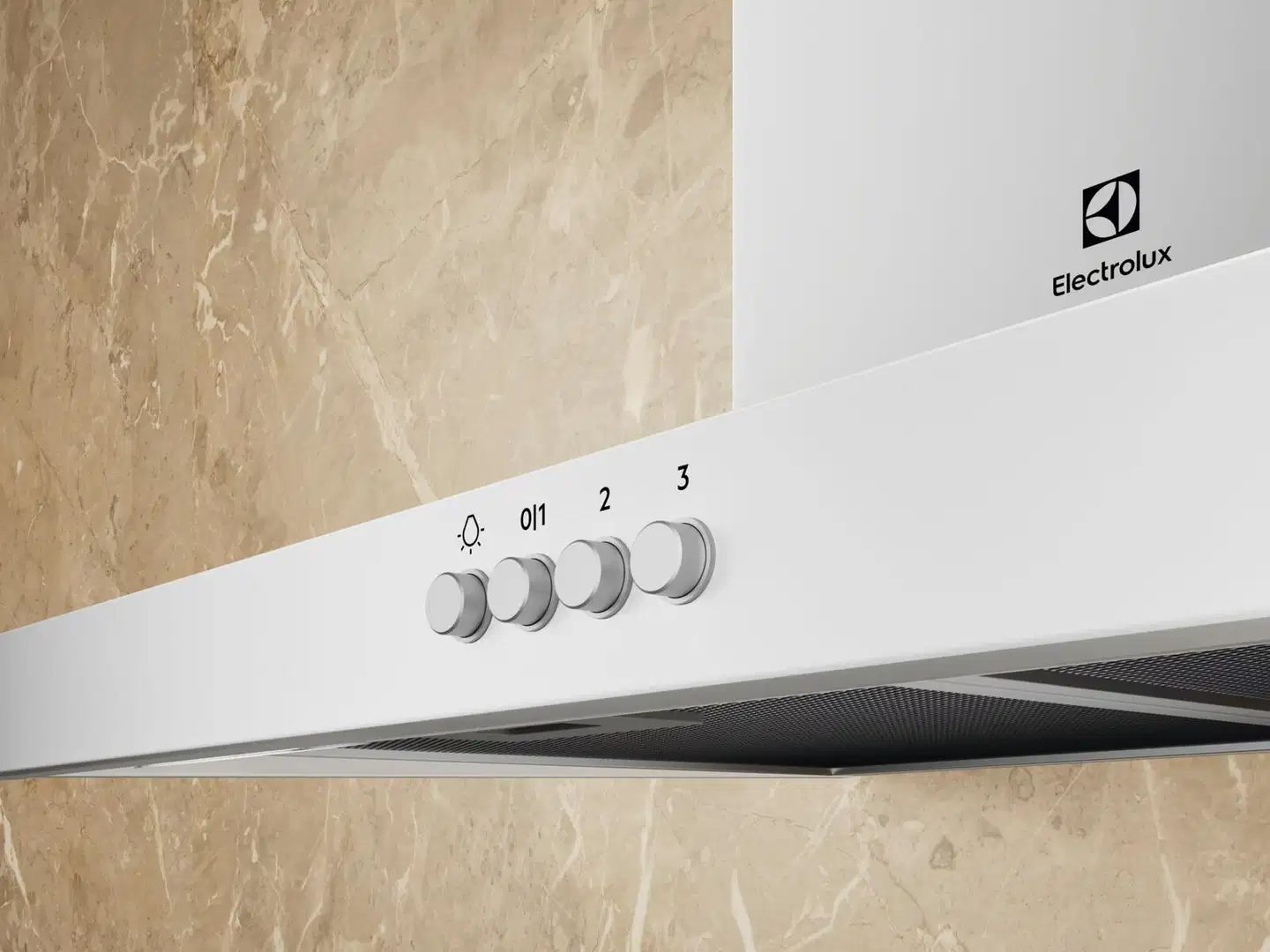 Electrolux seinälle asennettava liesituuletin LFC516W valkoinen - 2