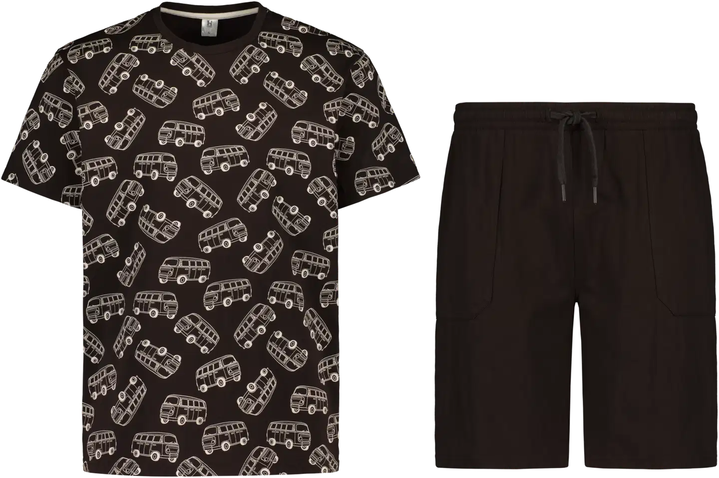 House miesten shortsipyjama 191H162640 - Dark brown - 1