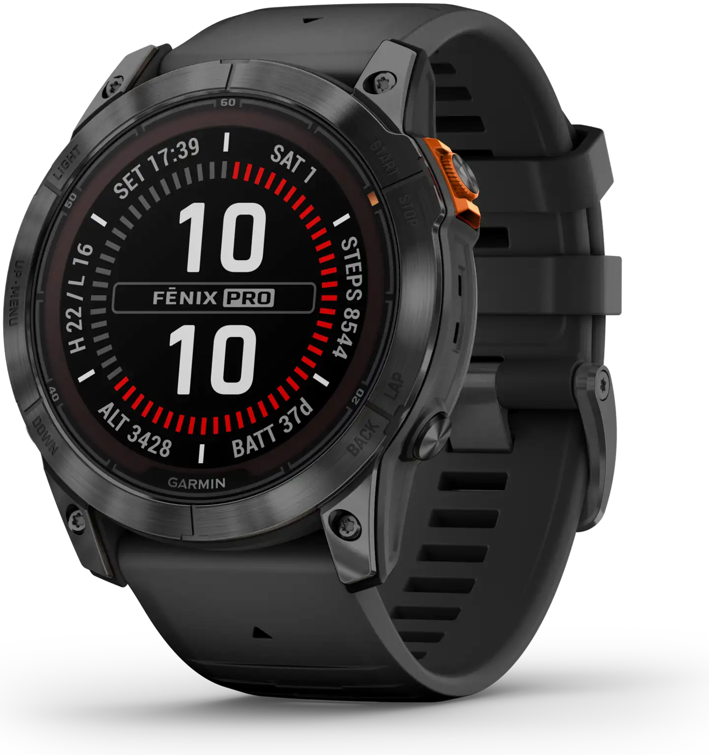 Garmin Fenix 7X Pro Solar urheilukello, musta - 4