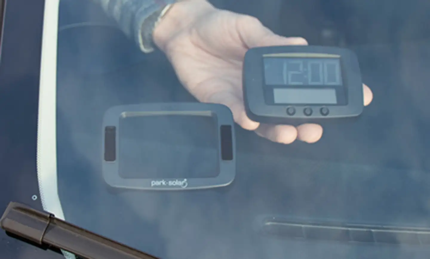 Park-Solar Digital pysäköinttikiekko aurinkokennolatauksella - 6