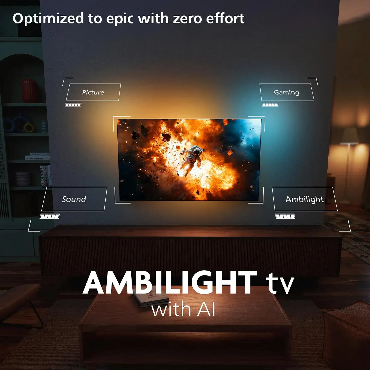 Philips 55" OLED910 4K OLED+ Ambilight Google TV - 5
