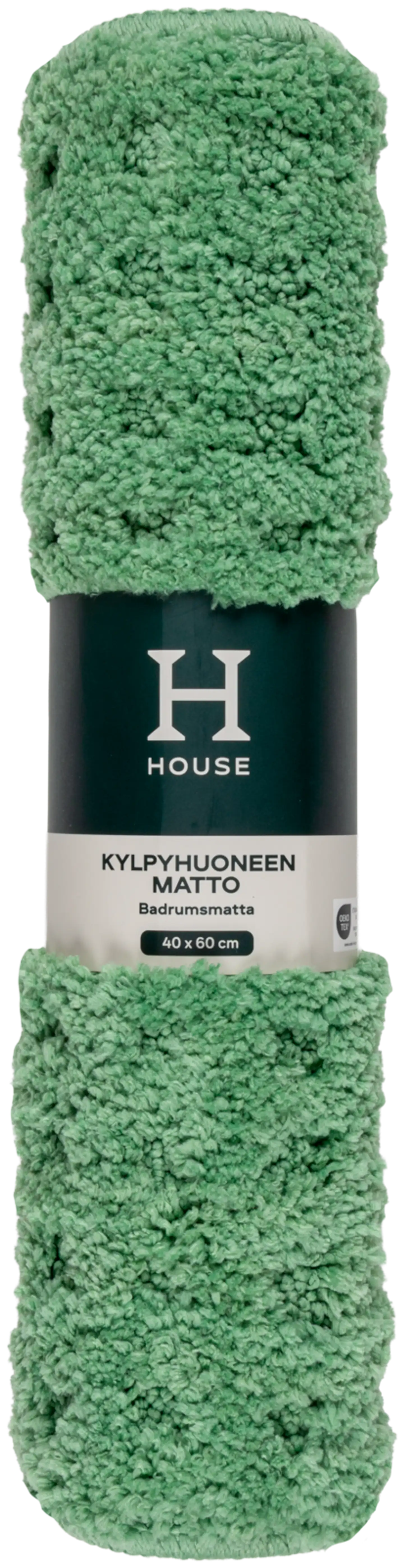 House kylpyhuoneenmatto Vohveli 40x60 cm, vihreä - 2