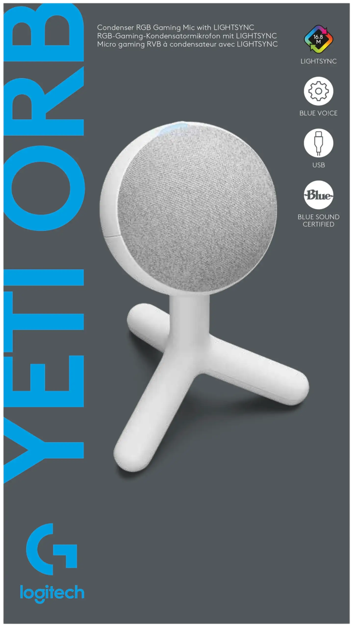 Logitech pelimikrofoni Yeti Orb - 2