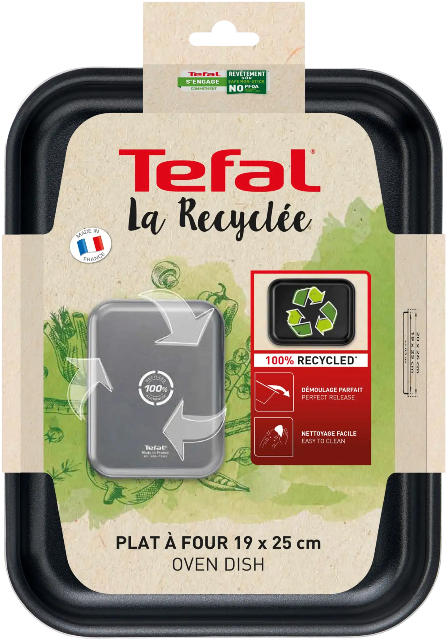 Tefal La recyclée uunivuoka  19 x 25cm J5700553 - 3