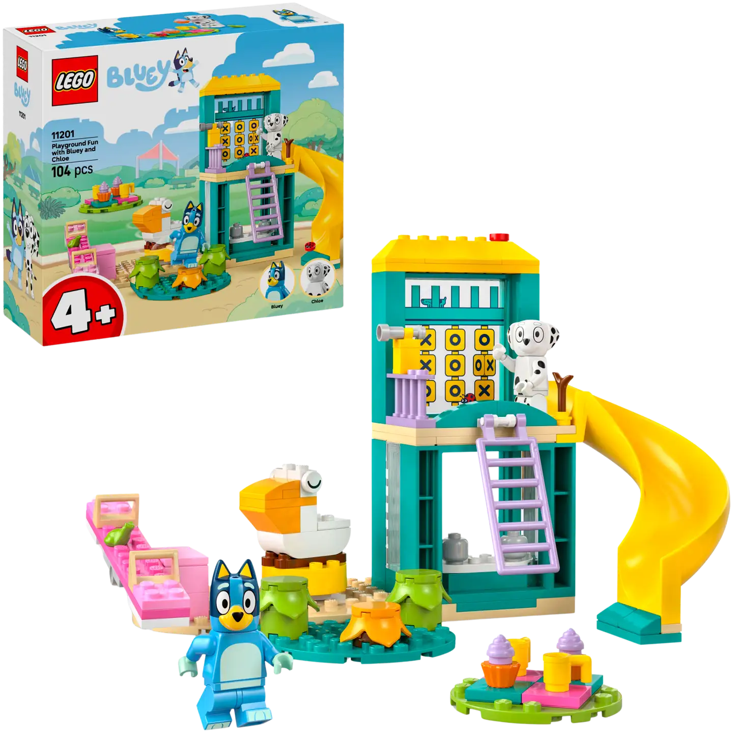 LEGO Bluey 11201 Blueyn ja Katin hupihetket leikkikentällä - 1