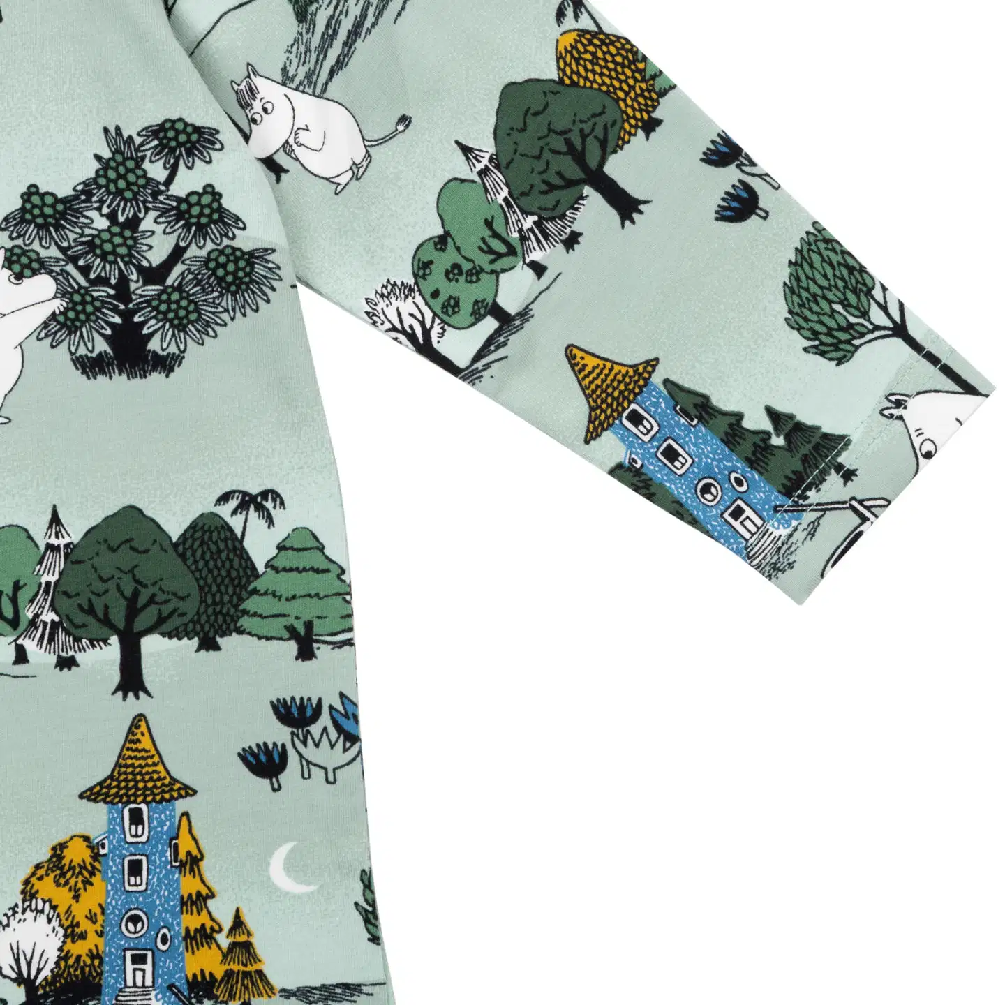 Muumi vauvojen pyjama Kuutamoyö 593359 - vihreä - 4
