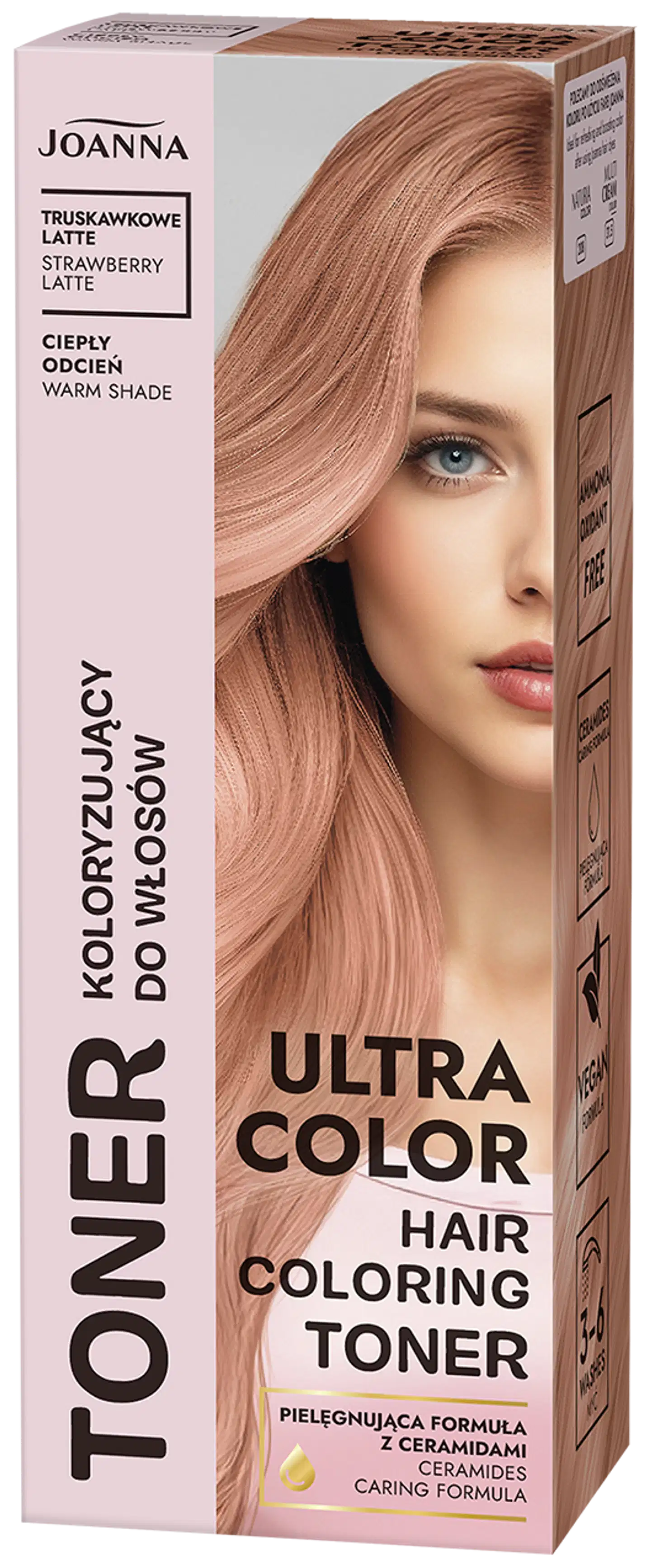 Joanna Ultra Color hiusten sävyte mansikkalatte
