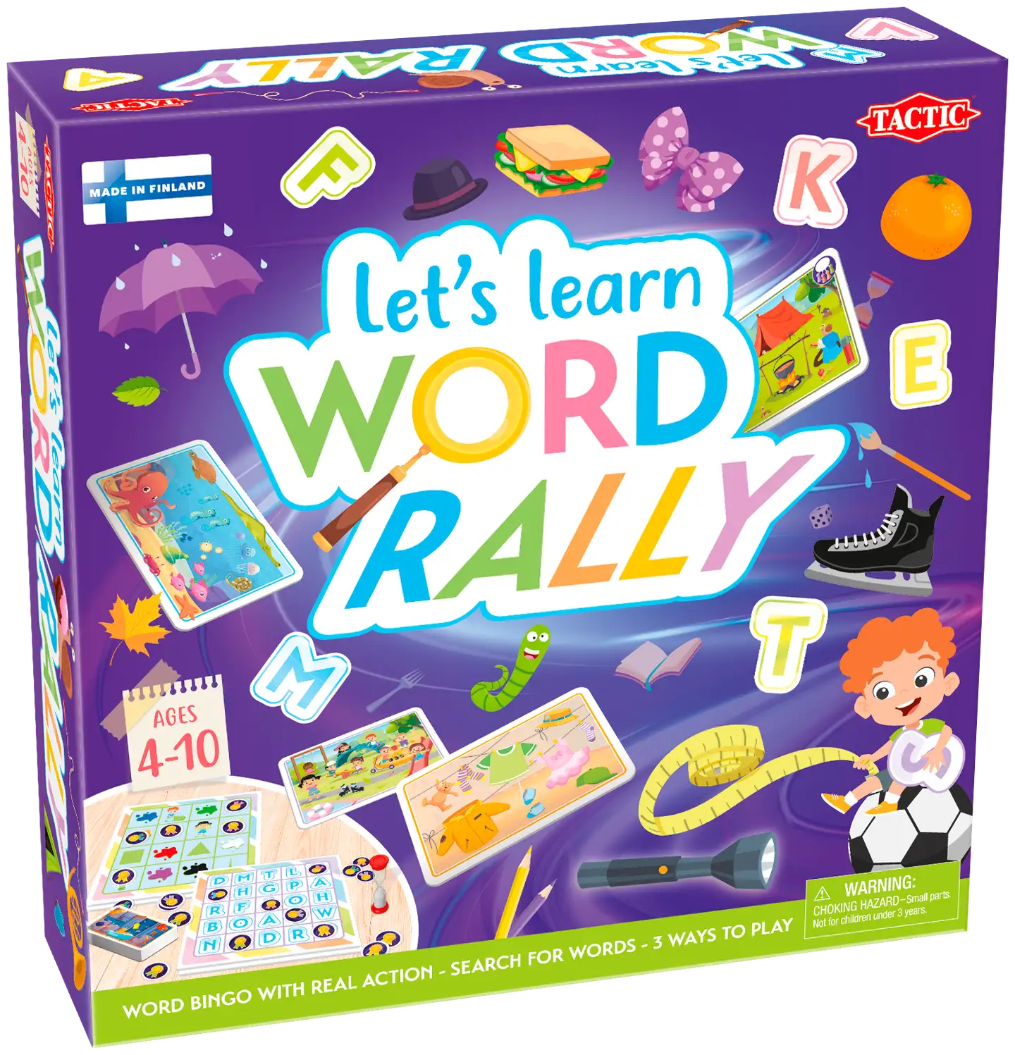 Tactic lautapeli Let's learn Word Rally EN - 1