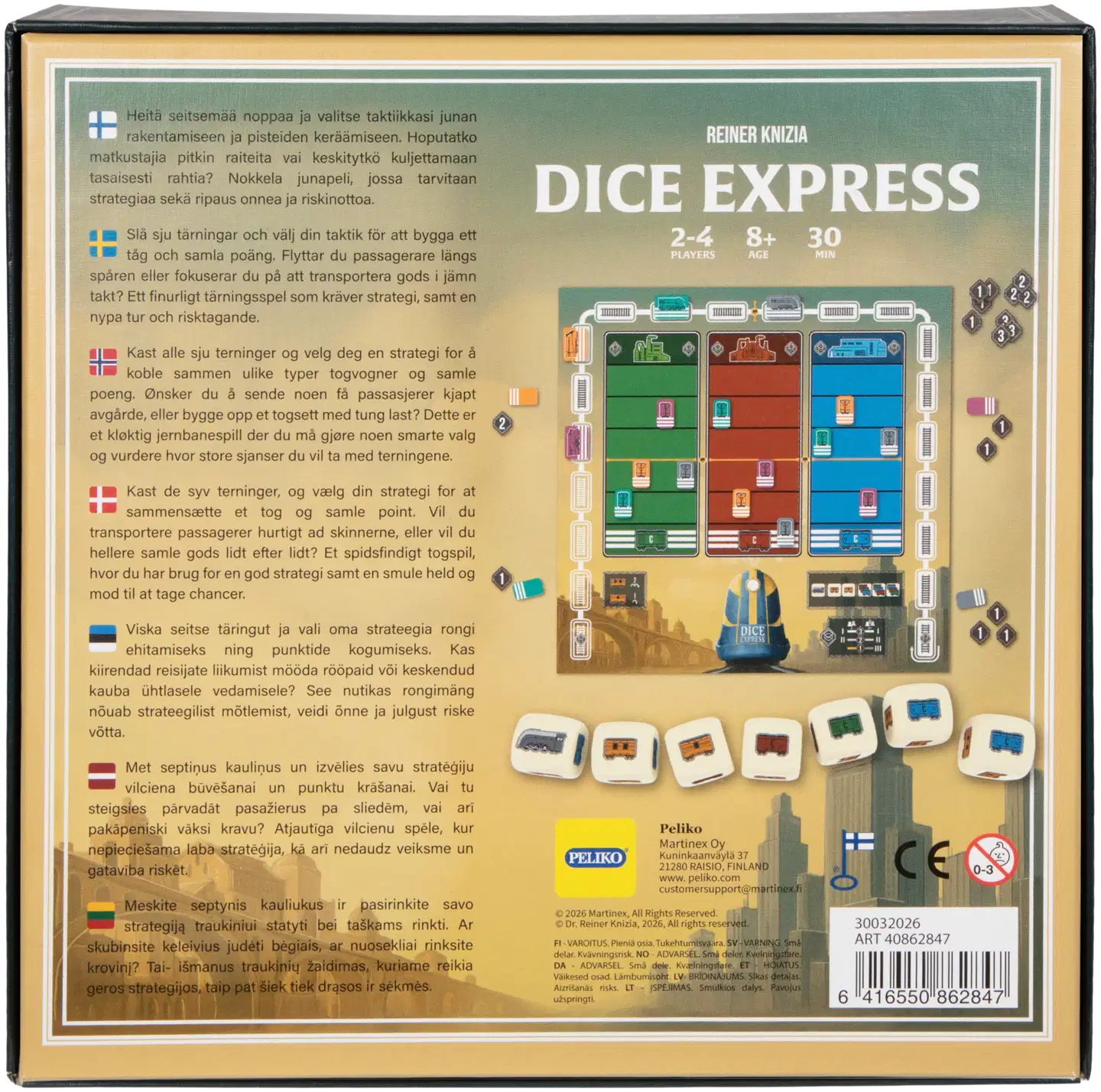 Peliko lautapeli Dice Express - 3