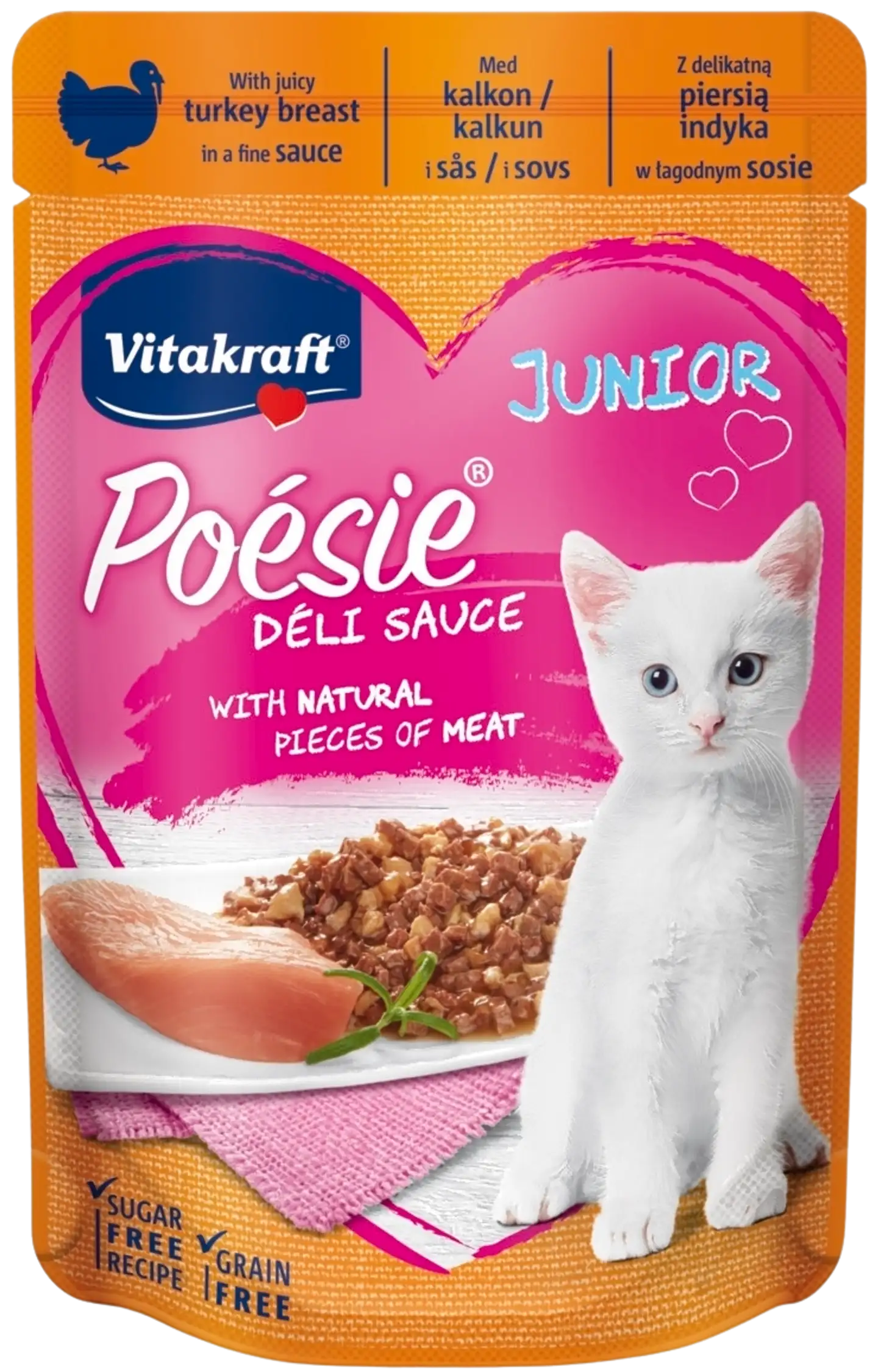 Vitakraft Poésie® Délice Junior kalkkunaa kastikkeessa 85g