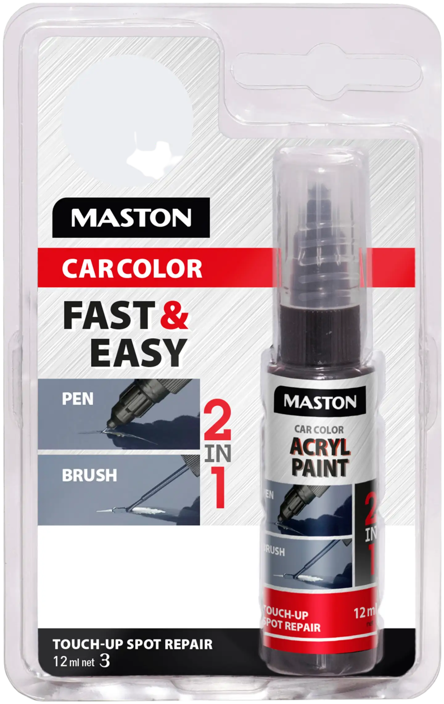 Maston korjauskynä CarColor Touch-Up valkoinen 1025 12 ml