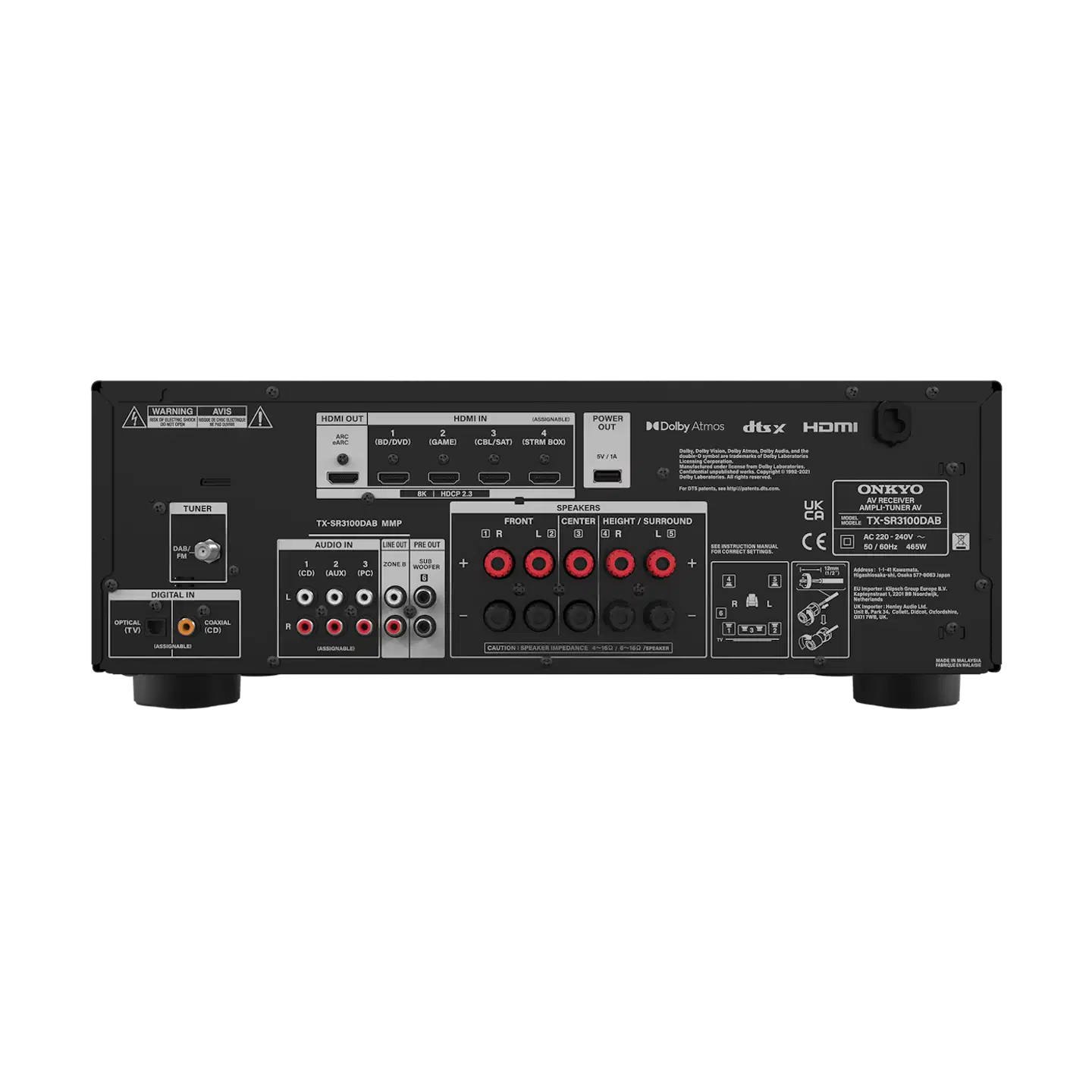 Onkyo AV-viritinvahvistin TX-SR3100DAB - 2