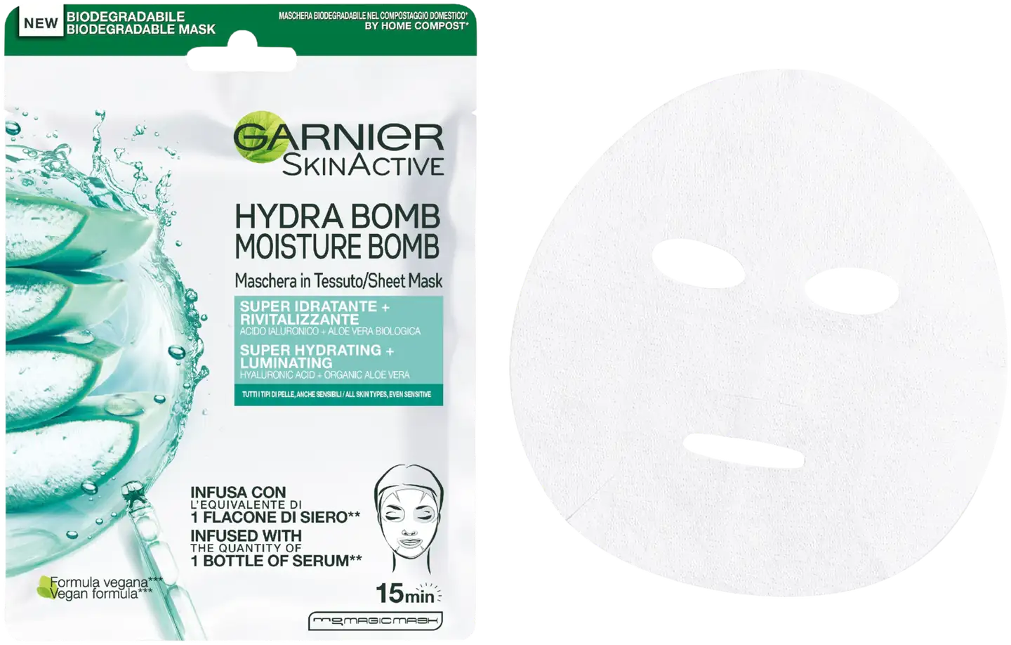 Garnier SkinActive Hydra Bomb Super Hydrating + Revitalizing kangasnaamio 28g - 3