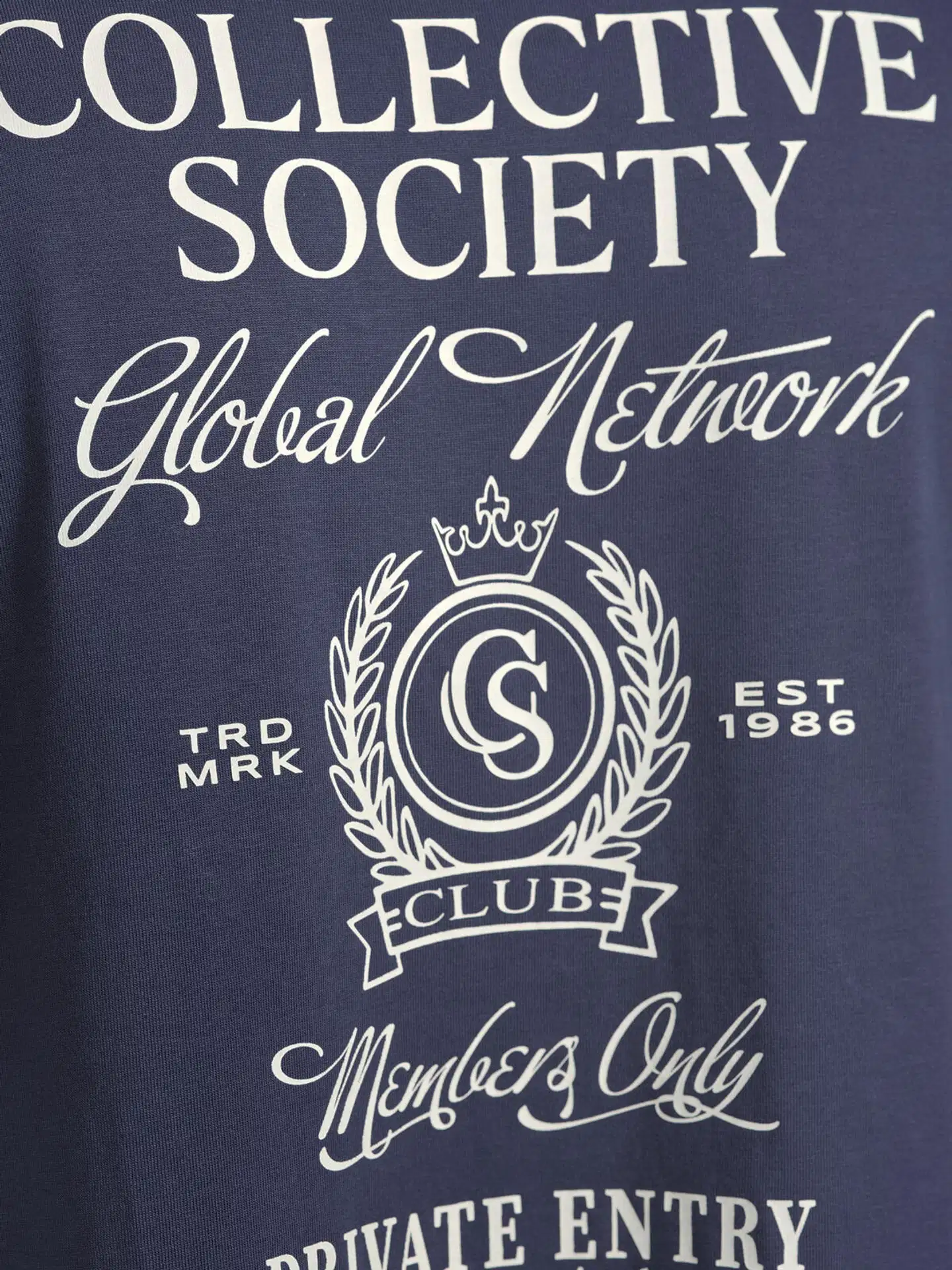 WKLY. miesten t-paita selkäprintillä, väljä istuvuus, oversize 195W252601 - Navy - 6