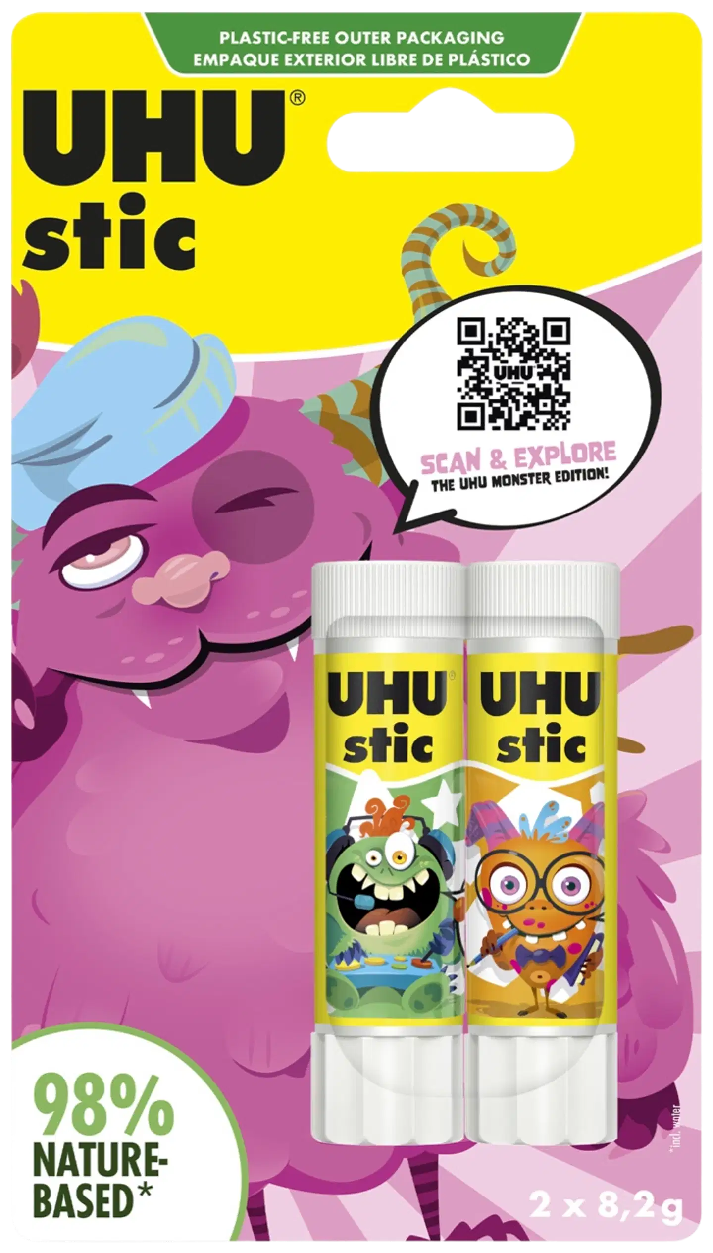 Uhu liimapuikko Monster 2 pack - 3