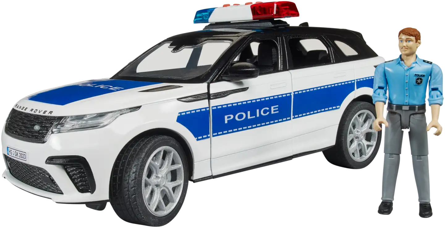 Bruder Range Rover Velar poliisimaasturi ja poliisi - 1