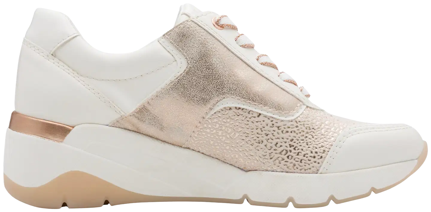 Jana shoes kävelykenkä 23768 - White/Rosegold - 3