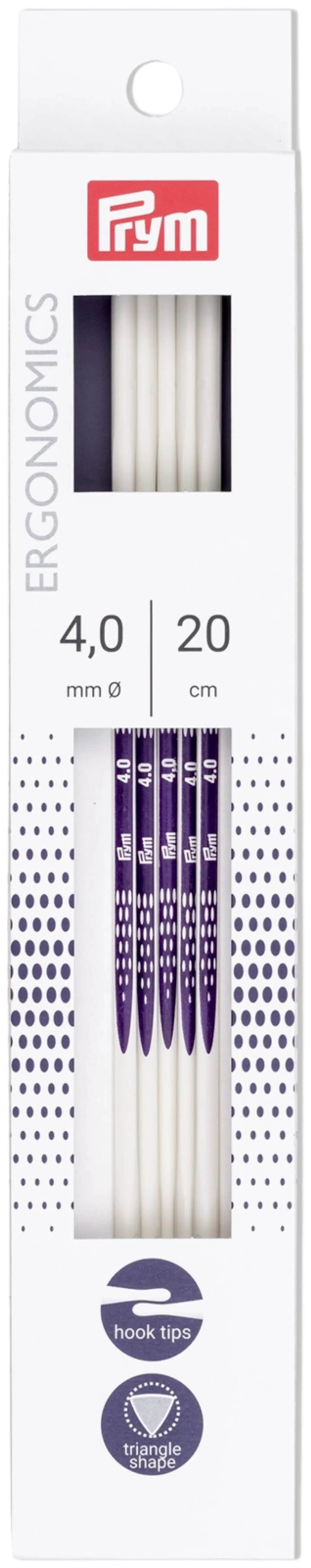 Prym sukkapuikko ergonominen 20cm - 4mm - 1