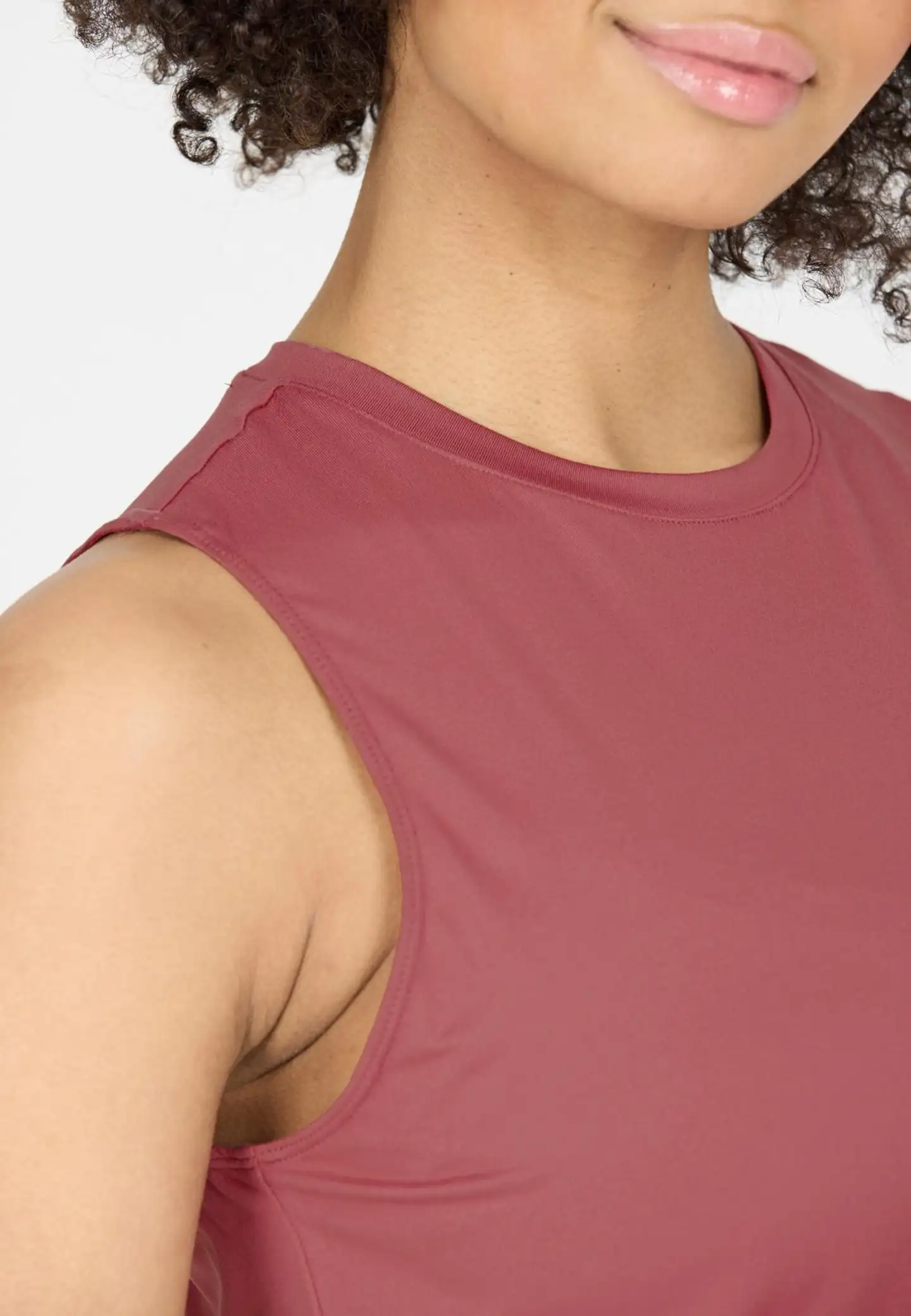 Athlecia naisten Pacy lyhythihainen treenipaita - 4378 Roan Rouge - 4