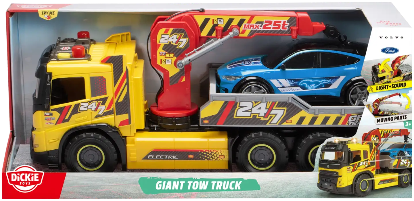 Dickie Toys Volvo FMX hinausauto, 54 cm, valo- ja äänitoiminnoin - 1