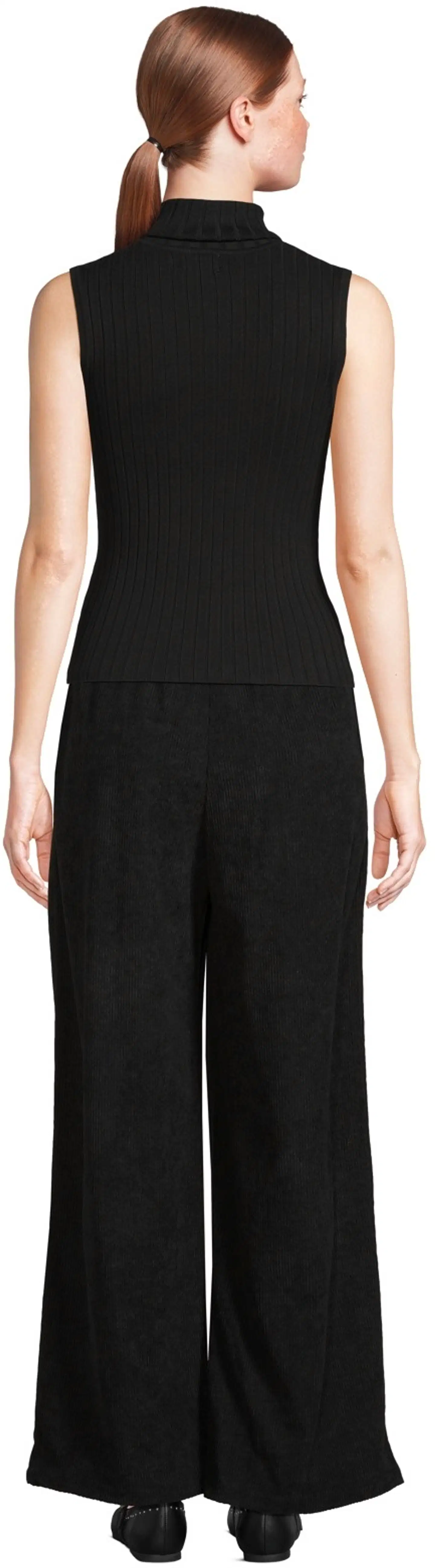 WKLY. naisten hihaton neulepoolo 213W341510 - Black - 3