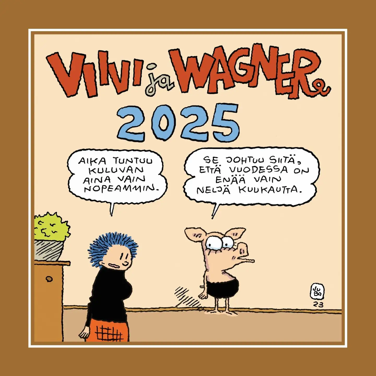 Otava seinäkalenteri Viivi ja Wagner  2025