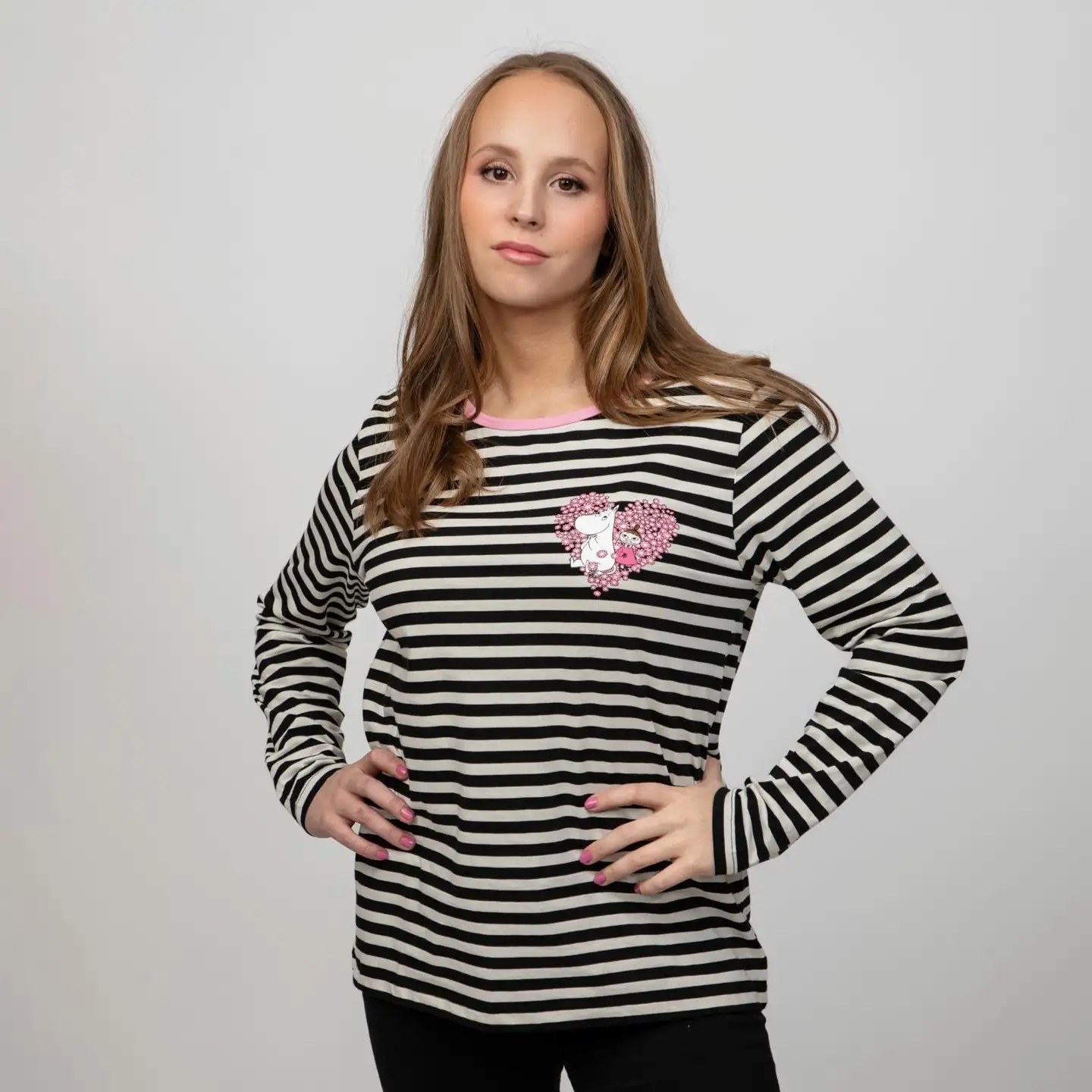 Muumi naisten paita Elena Ystävät 591437 - MUSTA - 3