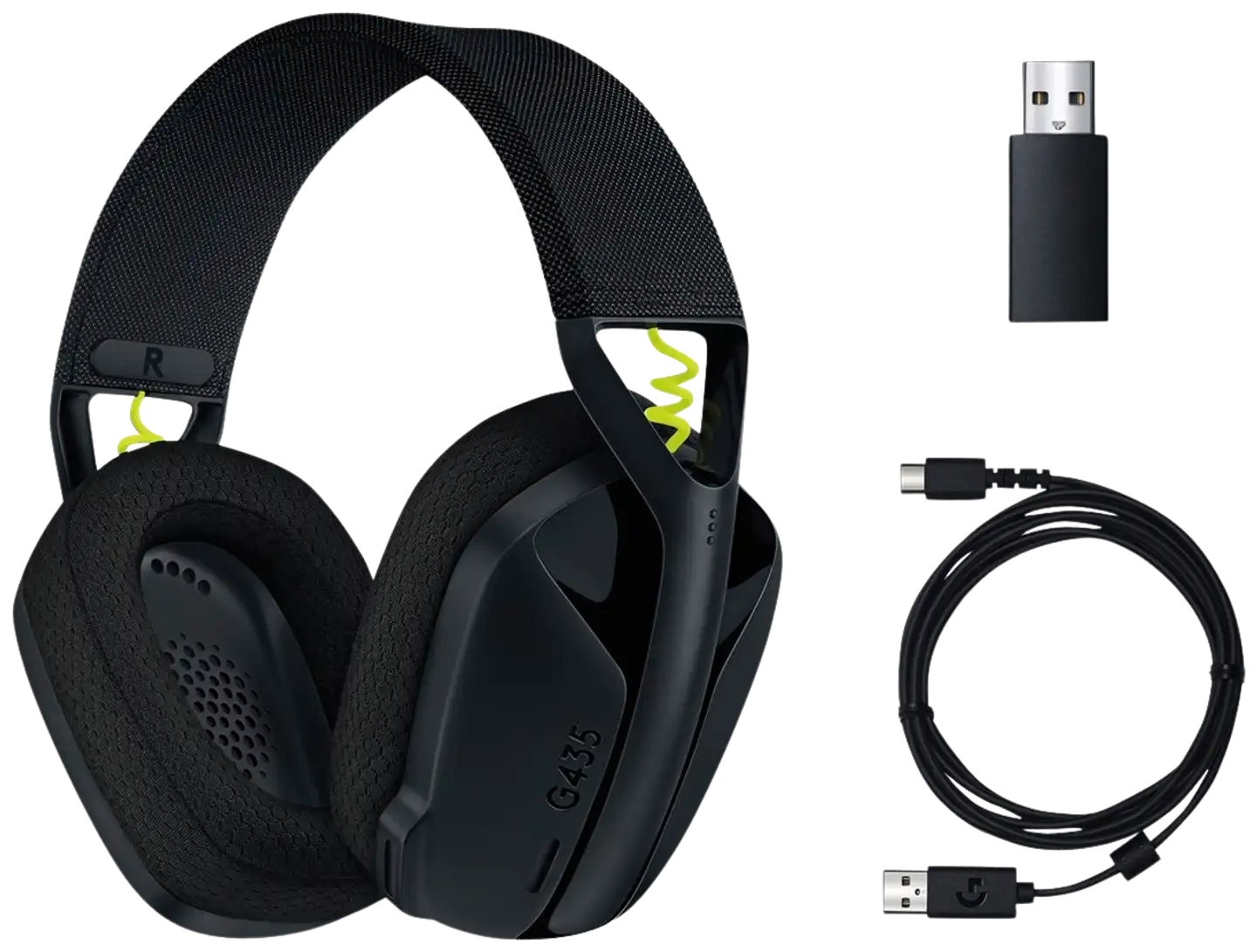 Logitech langattomat Bluetooth-pelikuulokkeet Lightspeed G435 musta - 5