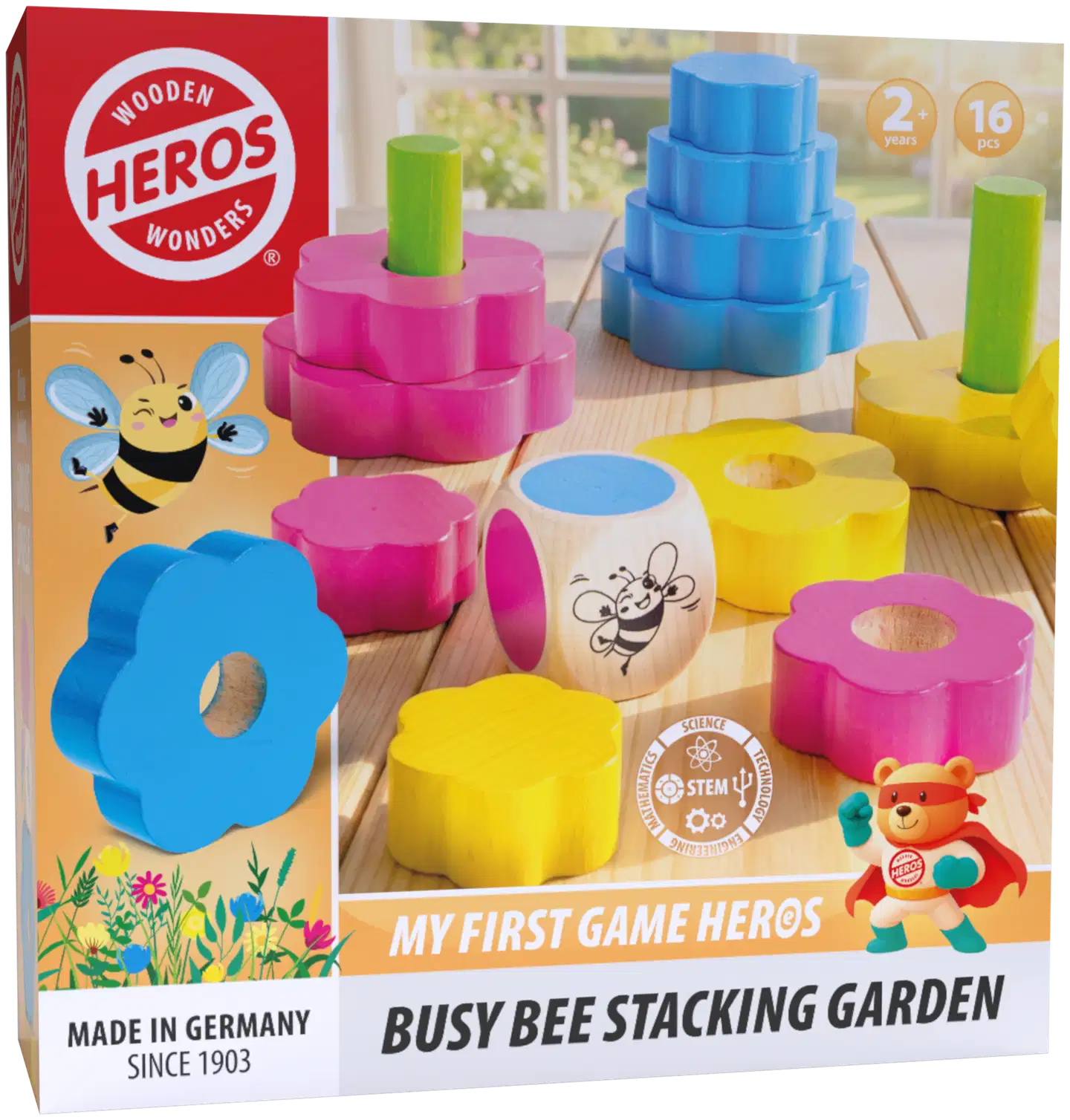 Heros peli My First Game Busy Bee Stacking Garden - 1