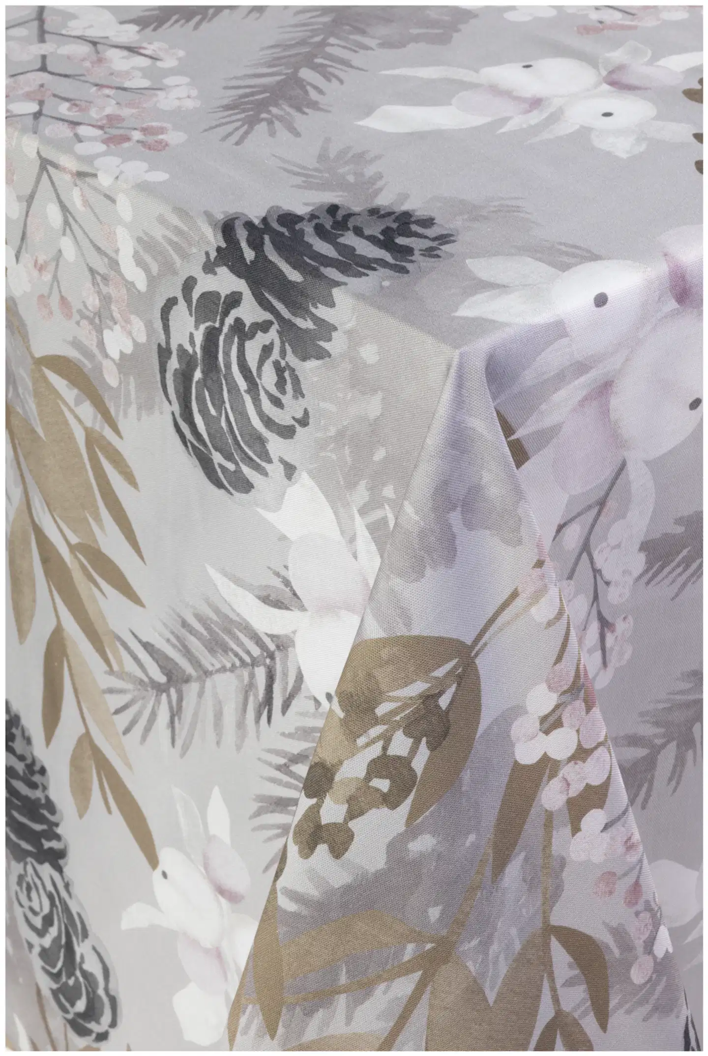 Pentik Joulun Hetki pöytäliina 145x250 cm harmaa