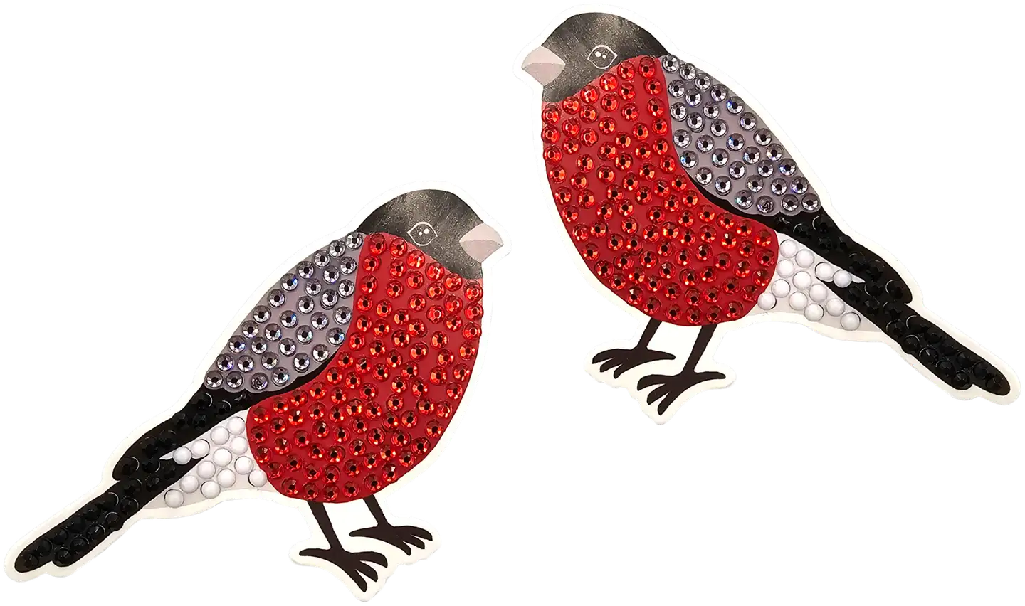 J.K. Primeco timanttimaalaus Punatulkku 2kpl - 2