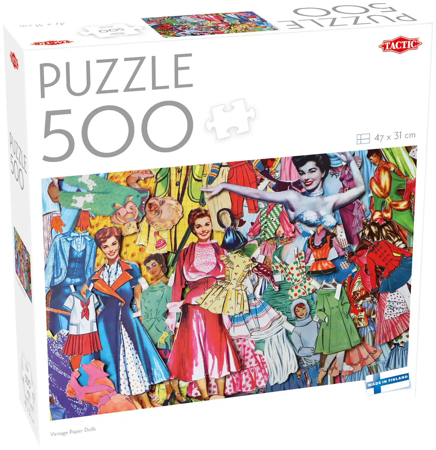 Tactic Palapeli Puzzle Lovers Vintage Paper Dolls 500 palaa - 1