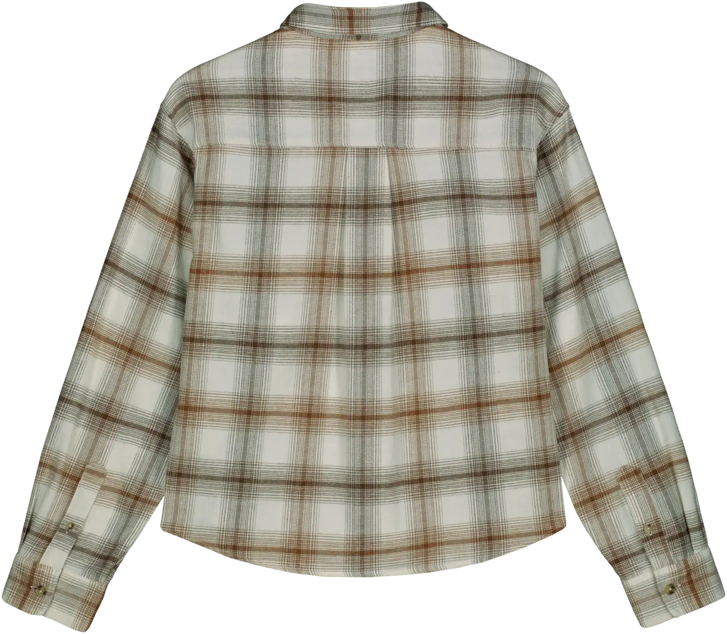 WKLY. naisten pehmeäpintainen ruutupusero 220W301147 - BEIGE - 2