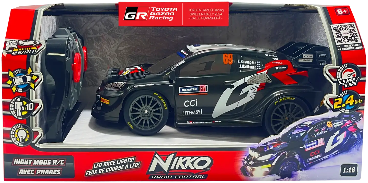 Nikko RC-auto Rovanperä 1:18th Night Mode - 2