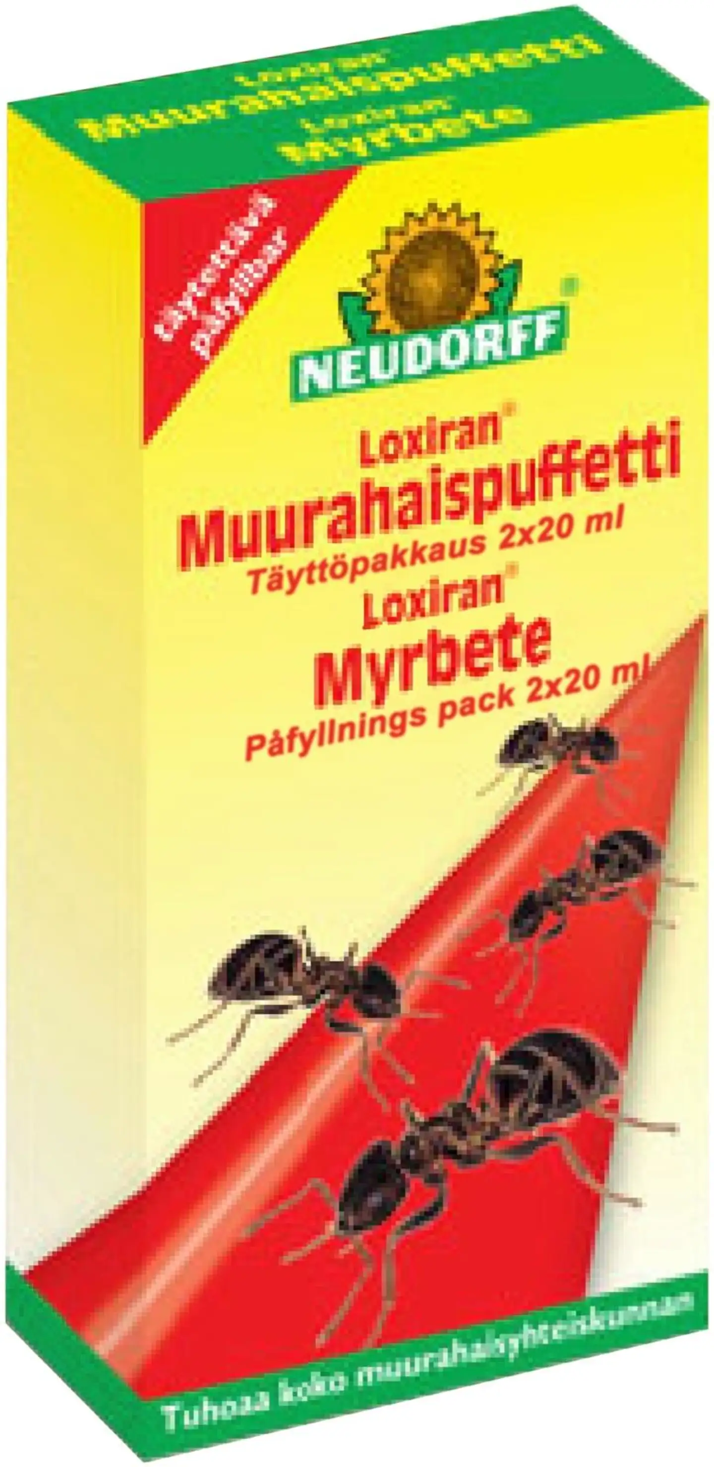 Neudorff Loxiran Muurahaispuffetin täyttöpakkaus 2 x 20 ml