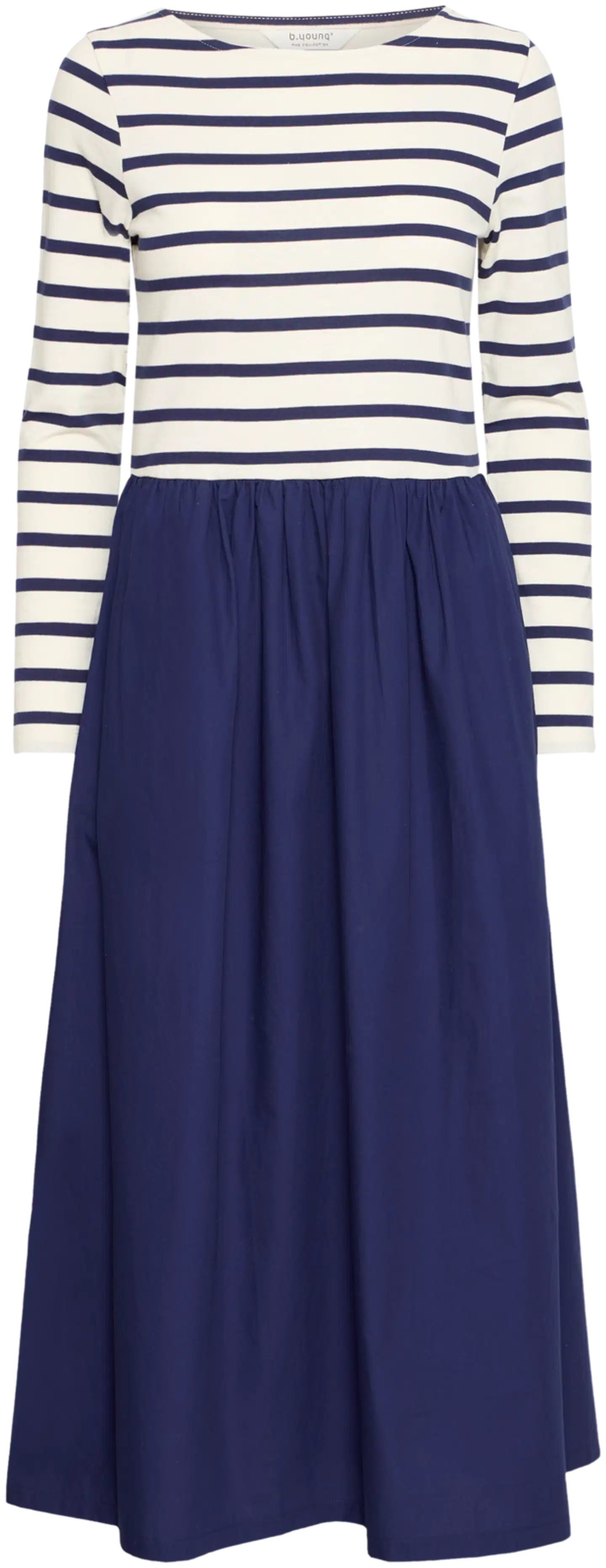 B.young naisten mekko Bysulaima - MARSHMALLOW/MED BLUE STRIPE - 1