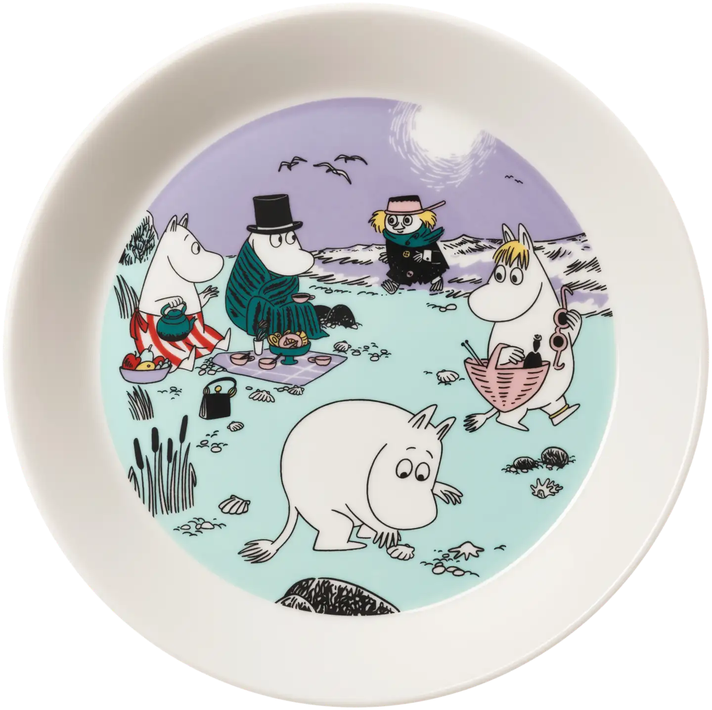 Moomin Arabia Muumi Rantaelämää lautanen 19cm - 1